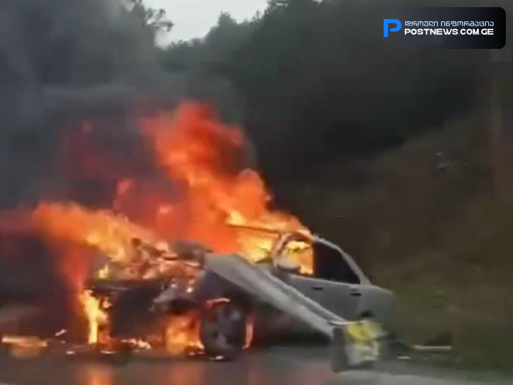 უმძიმესი ავტოსაგზაო შემთხვევა გორთან - ვრცელდება მომხდარის ამსახველი ვიდეოკადრები
